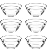 Small Prep Mixing Bowls: 2.3x1.1Inch Mini Prep Bowls Stackable Glass Serving Bowls for Kitchen Pr...