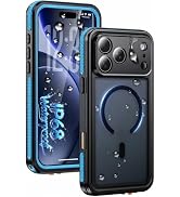 Oterkin Magnetic for Phone 18 Pro Case Waterproof, Translucent Matte Blue | Fit for Magsafe, Buil...