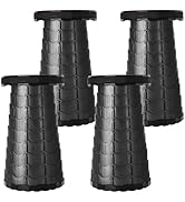 Doseno Upgraded Foldable Stool Thickened, Portable Collapsible Stool Retractable Stool for Fishin...