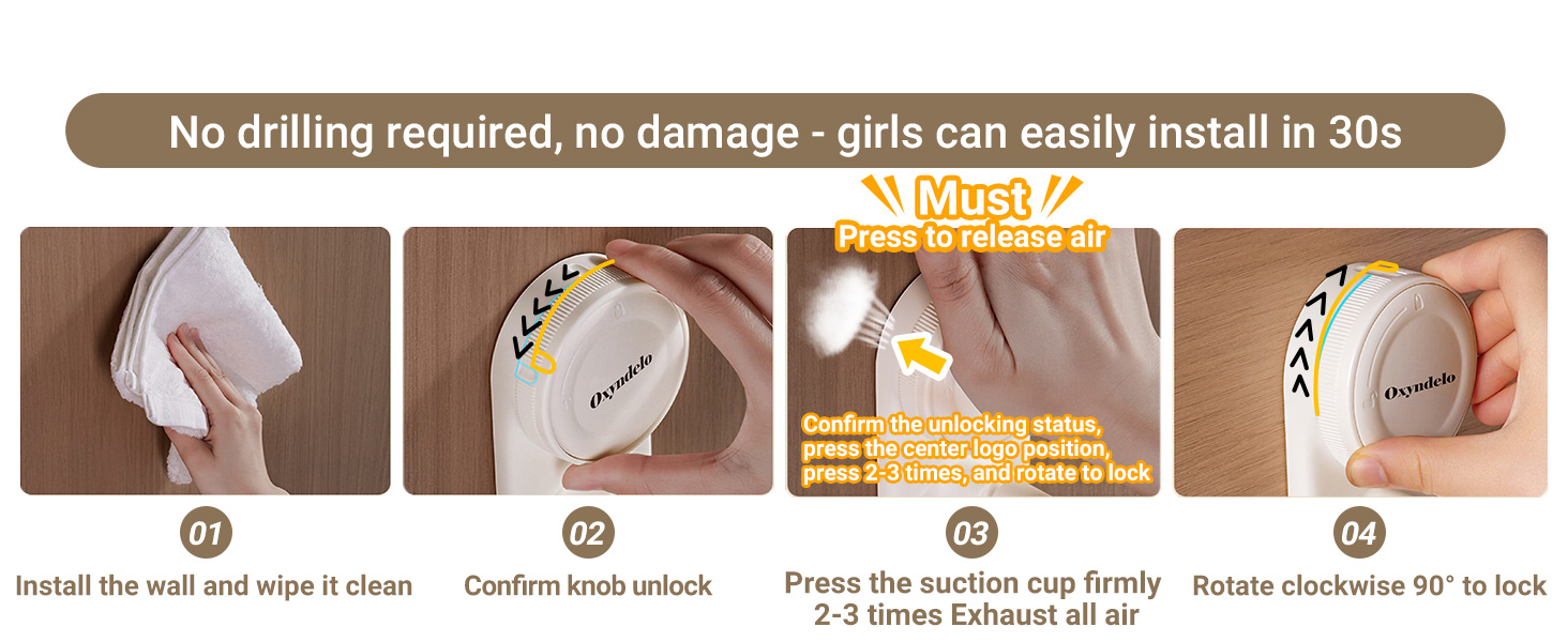 Suction Cup Blow Dryer Stand with Cord Organizer