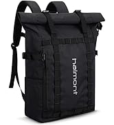 Haimont Rolltop Backpack for Men Women Water-Resistant Carry on Travel Backpack Casual Daypack wi...