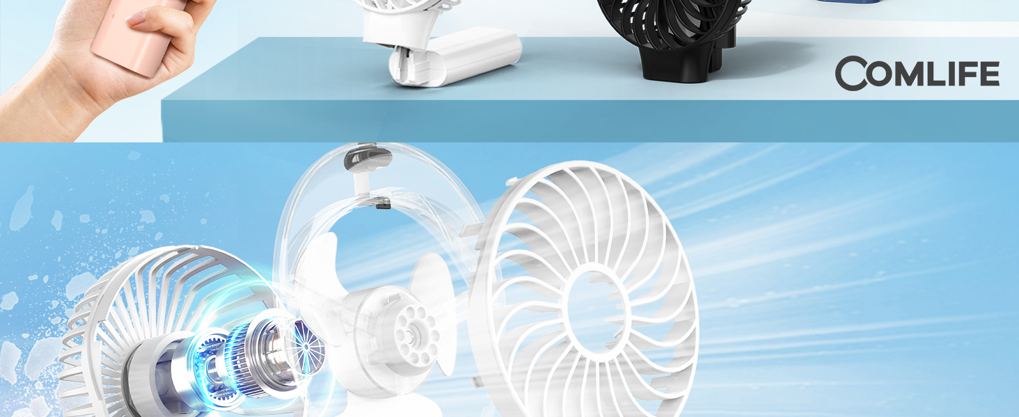 portable handheld fan