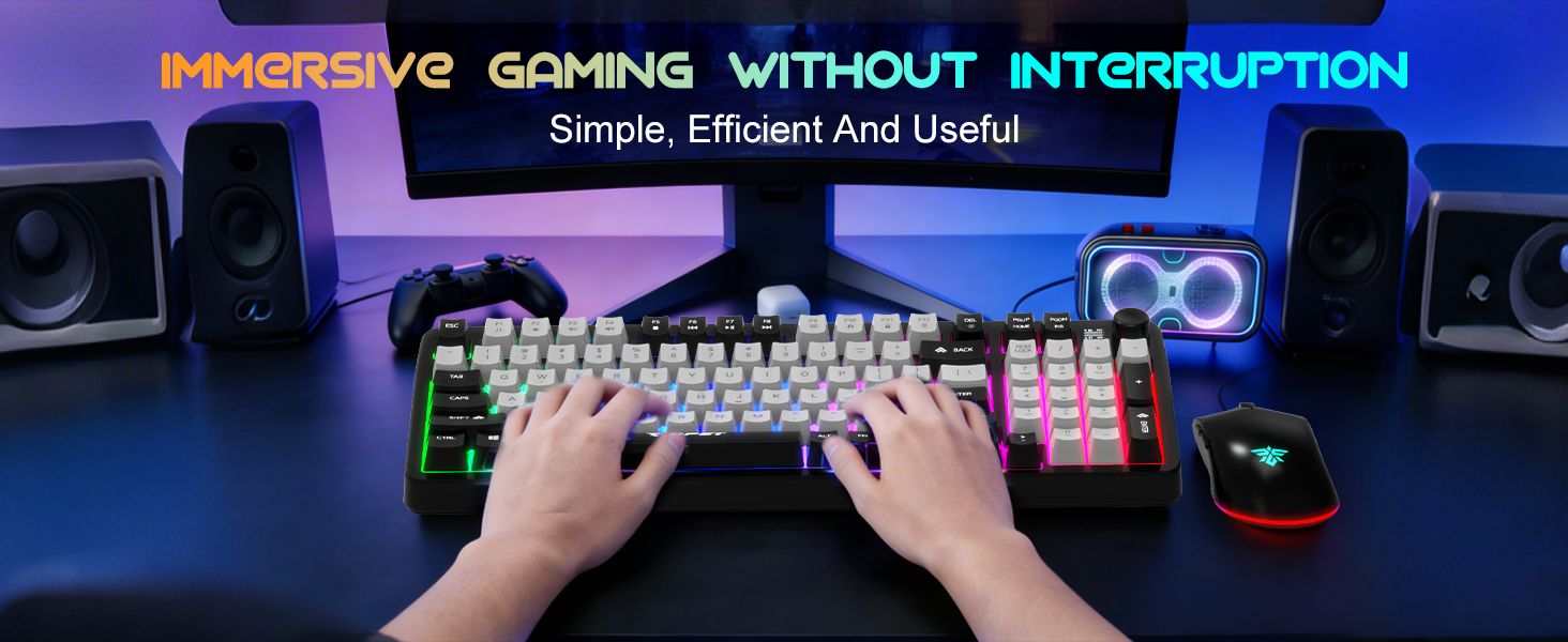 Wired Gaming Keyboard and Mouse