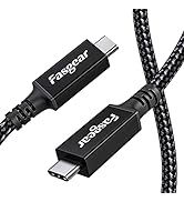 Fasgear USB 4 Cable 3ft, 40Gbps USB C to Type C Data Cord 100W Fast Charging Single Display 8K 60...