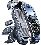 Bovemanx Motorcycle Phone Mount, [150mph Wind Anti-Shake][7.2inch Big Phone Friendly] Bike Phone ...