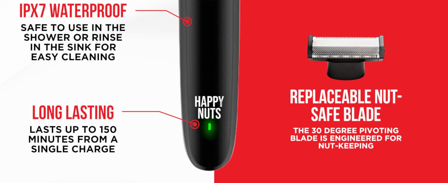 happy nuts ballber male men mens man groomer trimmer body pubic hair trimmer groin
