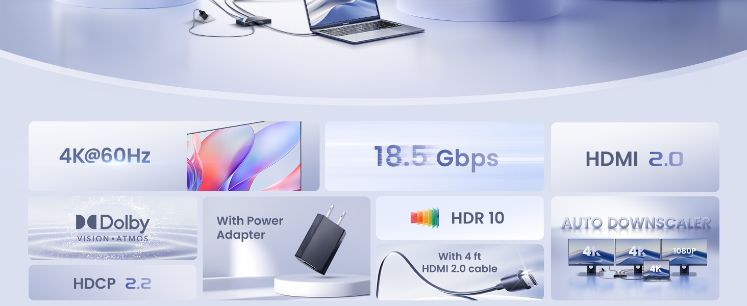 1 IN 3 OUT HDMI Splitter 