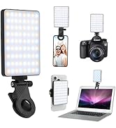 KAMISAFE Selfie Light with Front &amp; Back Phone Clip - 72 LED Rechargeable Phone Light Portable Cli...