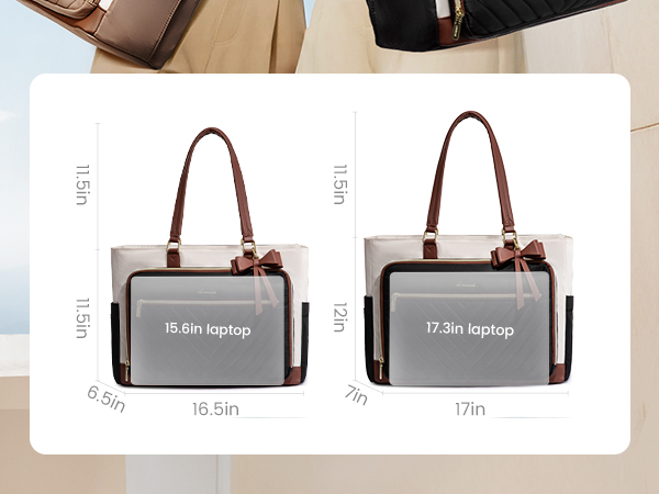 LOVEVOOK Teacher Tote Bag for Women, Work Bags Laptop Bag with Large Cup Holder