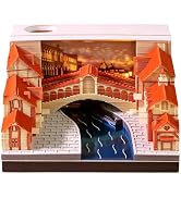 3D Time Piece Calendar, 2027 Desk Calendar With LED Light, 3d Tree Memo Pad Creative Desk Calenda...
