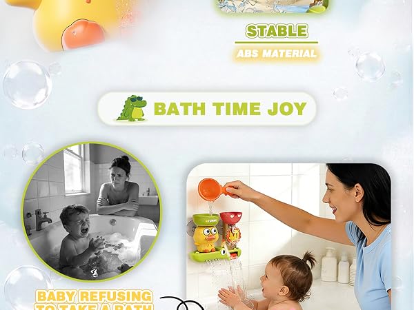 Adorable duck bath toy that turns bath time frustration into joyful