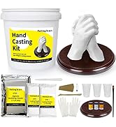 Falling in Art Hand Casting Kit Couples - Keepsake Plaster Hand Mold Kit for Family, Kids, Adults...