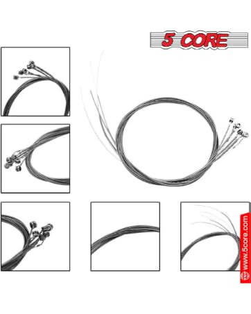 5 Core Acoustic Guitar Strings Brass Extra Light 6 String Set for All Acoustic Guitars