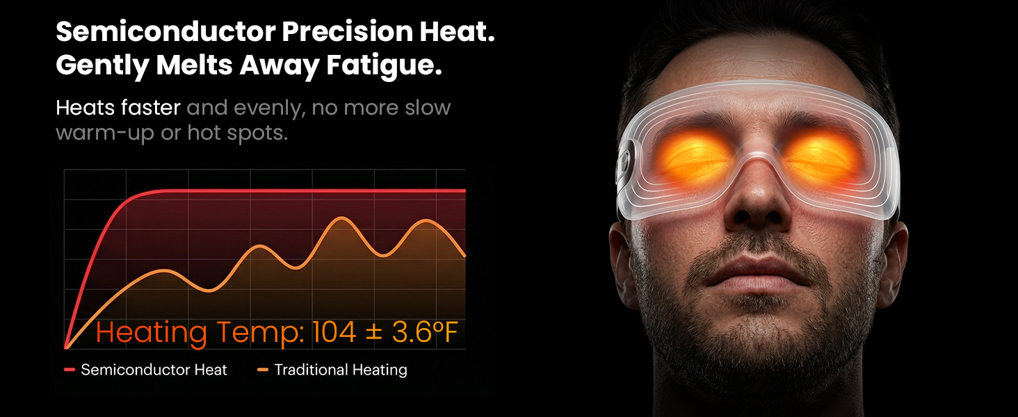 eye massager with heat and cooling