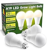 UNILAMPRO Grow Light Bulbs, A19 Grow Light Bulb, Full Spectrum Light Bulb, Plant Light Bulbs E26 ...