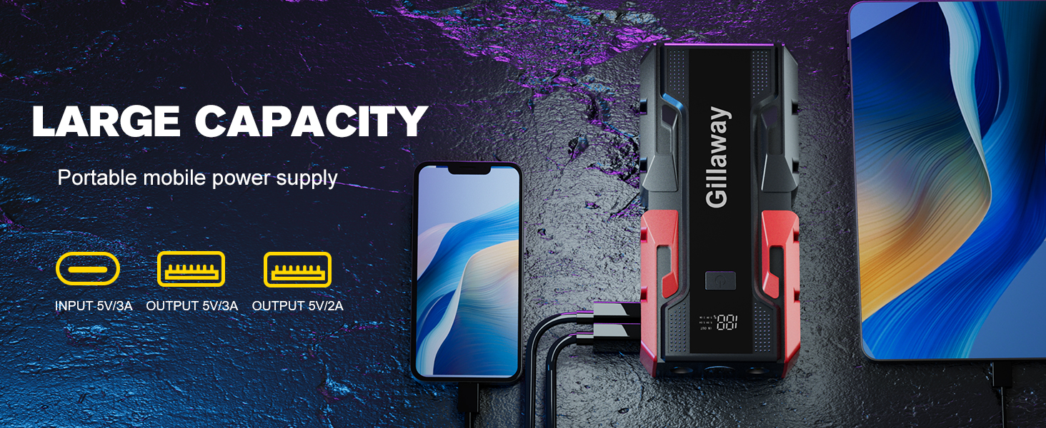 LARGE CAPACITY Portable mobile power supply