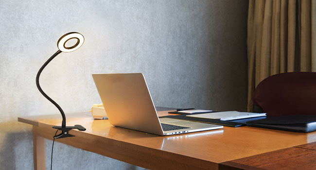 clip on desk lamp for home office