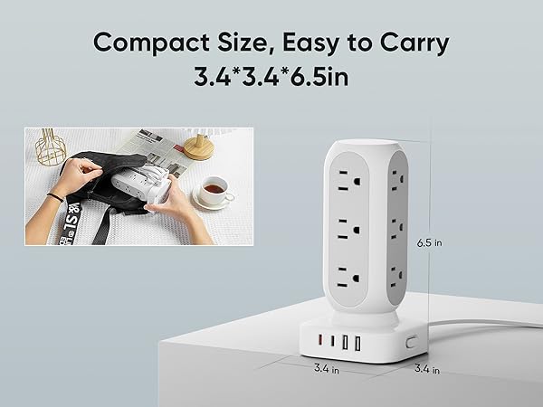compact charging tower