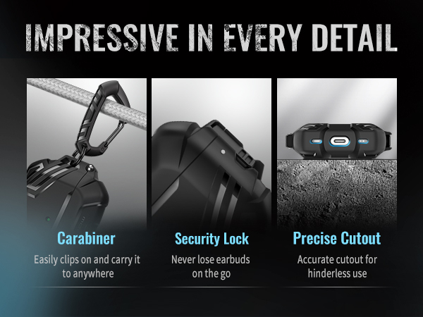 airpods pro 3 case with carabiner