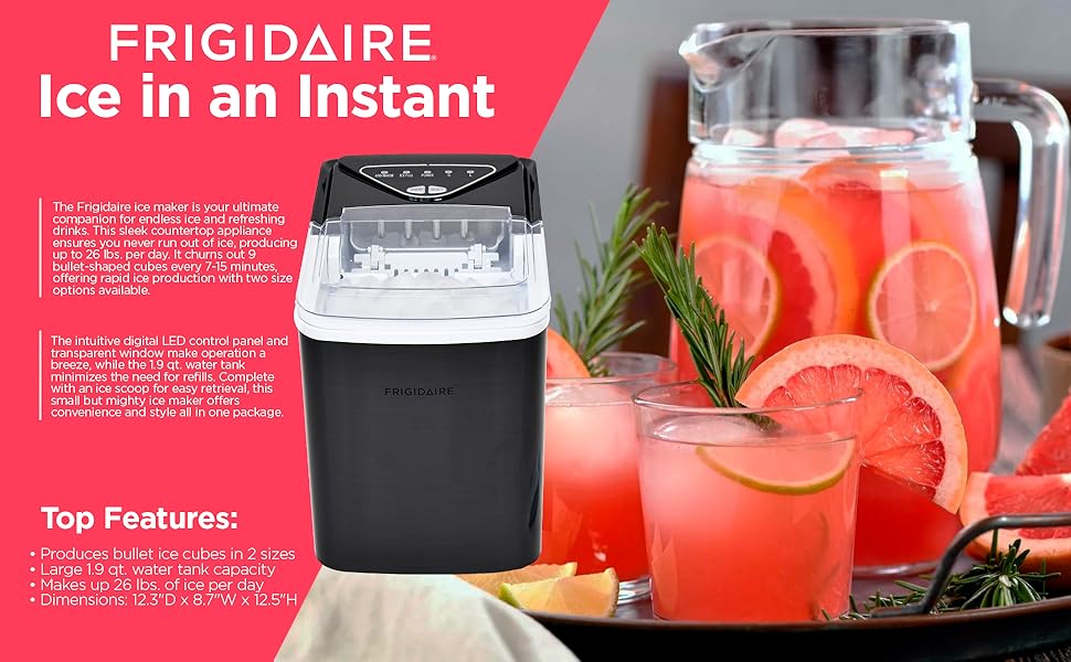 Frigidaire ice maker countertop appliance ice maker 