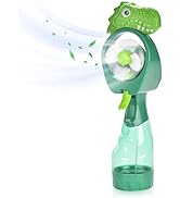 QearFun Dinosaur Handheld Misting Fan with Water Spray,Personal Fan with Battery Operated,Portabl...
