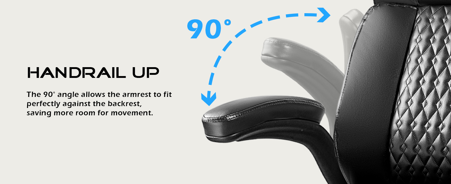  Office Chair with flip up armrest