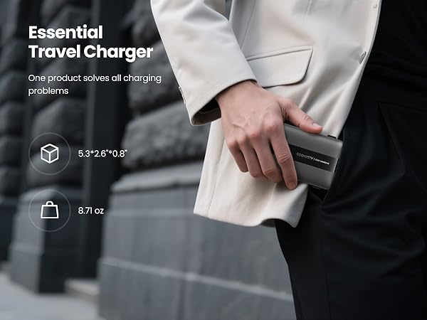 Essential Travel Charger-Black
