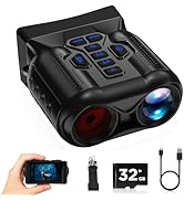 Night Vision Goggles,4K Night Vision Binoculars for Adults,Thermal Binoculars with 10X Zoom,9-Lev...