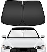 ARISMOTOR Windshield Sun Shade for Audi A6 2019-2025, Custom Fit Foldable Front Window Sunshade S...