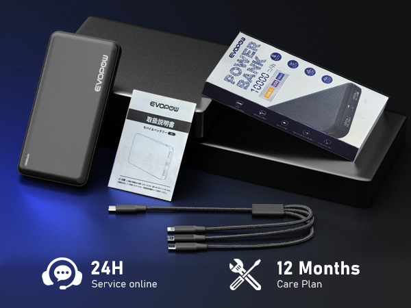 Packing List 1* 10000mAh power bank, 1* 3 IN 1 USB Cable, 1* User Manual