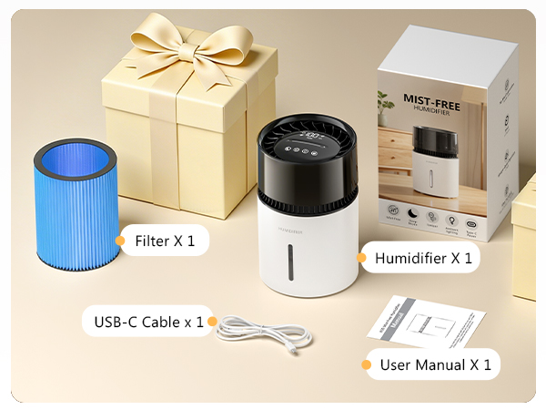 Mist-Free Evaporative Humidifier