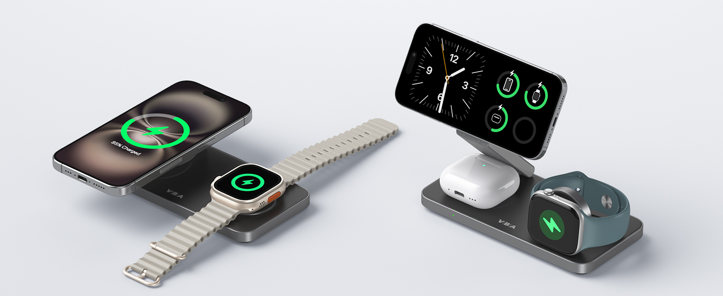 3 in 1 wireless charging station