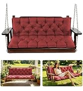 Aegisun Porch Swing Cushions, 60x40 Inch Swing Cushions for Outdoor Furniture, Waterproof 3 Seate...