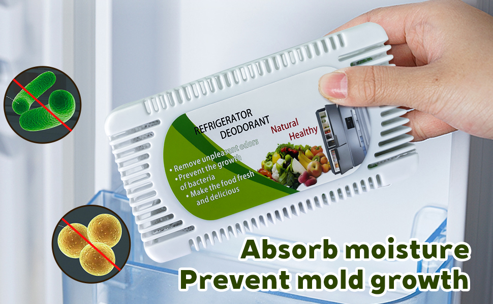 Fridge Deodorizer, Refrigerator and Freezer Deodorizer Odor Eliminator Reusable