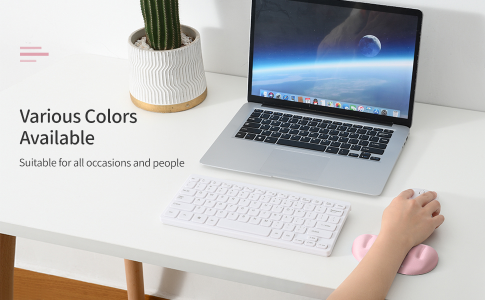Univo Colors Superfine Fiber Soft Memory Foam Ergonomic Wrist Rest for Mouse