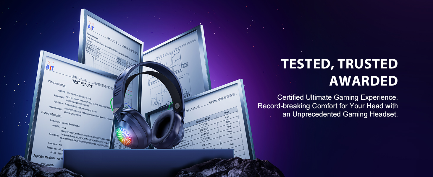 a computer with a headphone on top of it.