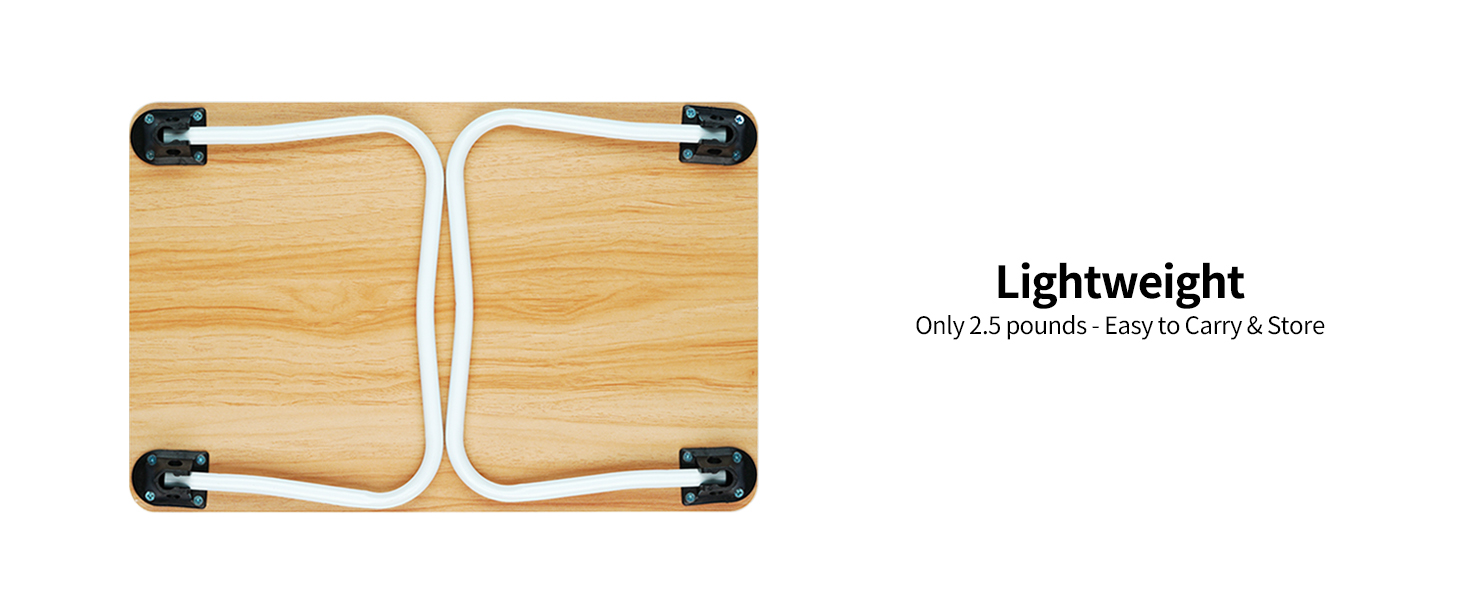 Ruxury Foldable Lap Desk Laptop Stand Bed Desk Table Tray