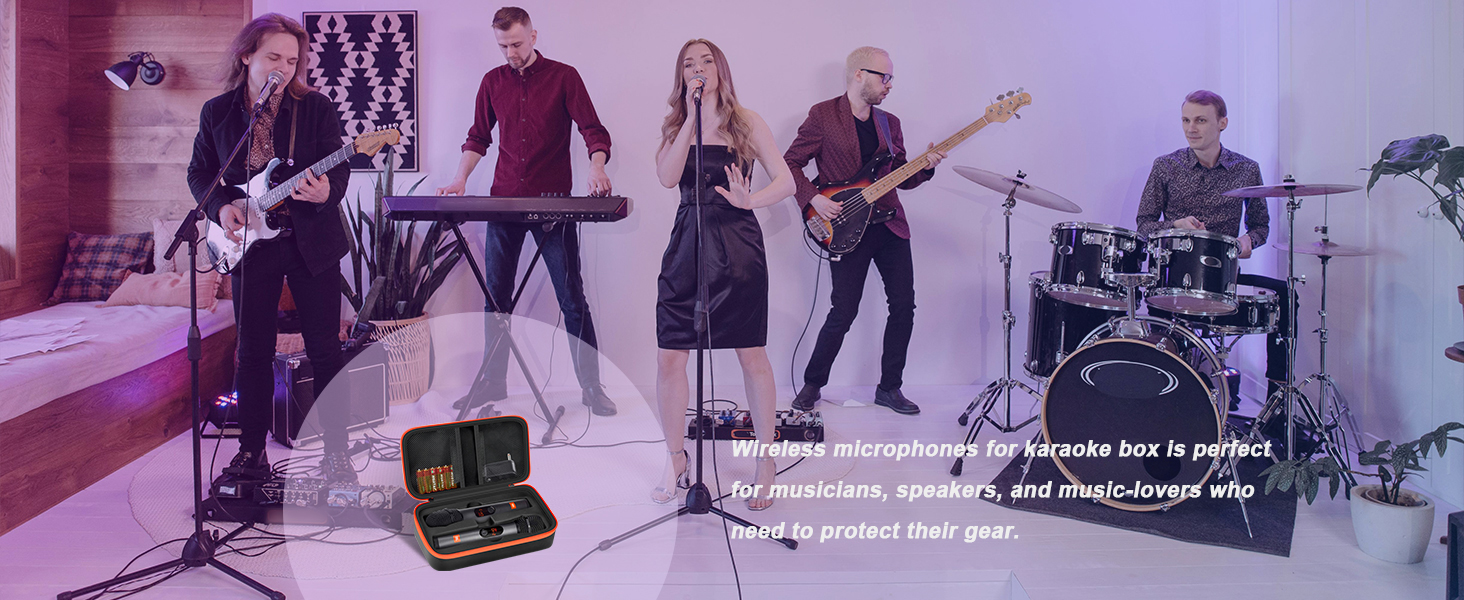 wireless microphone container