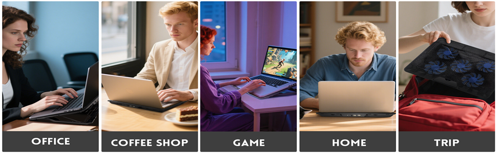 The usage scenarios of laptop cooling pads