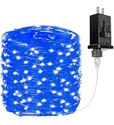 66Ft 200LED Fairy Lights Plug in, Waterproof String Lights Outdoor &amp; Indoor 8 Modes with Timer, C...