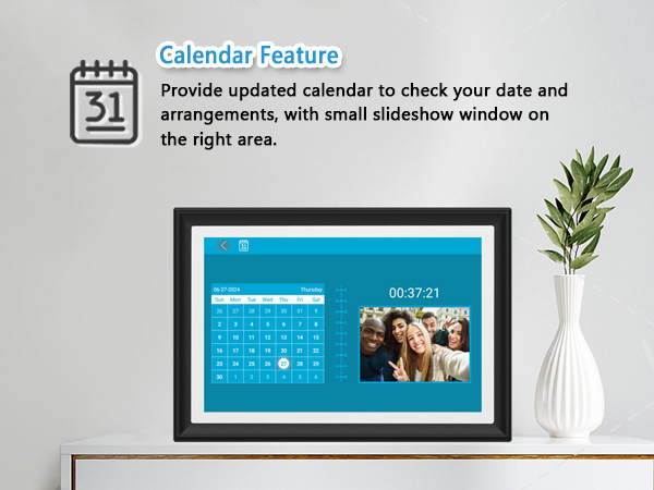 FRAMEO 10.1 Inch Smart WiFi Digital Photo Frame Digital Picture Frame