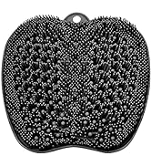 BESKAR Larger Shower Foot Scrubber Mat with Non-Slip Suction Cups- Cleans, Smooths, Exfoliates &amp; ...