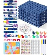 Cheer Pins for Backpack Cheer Stuff Kit 70 Blue Colored Clothes Pins with Mini Resin Ducks Bows L...