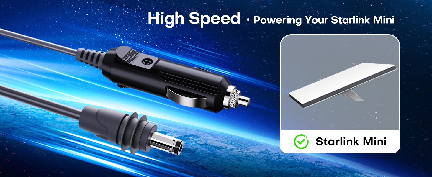 Edihia Starlink Mini Car Adapter 3-in-1 Cable