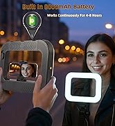 Portable Ring Light,Handheld Selfie Light Kit,LED Phone Video Stabilizer Light with 8000mAh Batte...