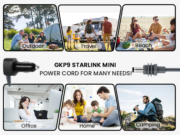 3 in 1 Starlink Mini Car Charger Dc Power Cable