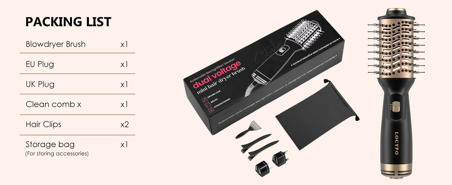 round brush blow dryer