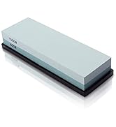 MIDO PROFESSIONAL ABRASIVE Knife Sharpening Stone 400/1000 Whetstone Sharpening Stone with Non-Sl...