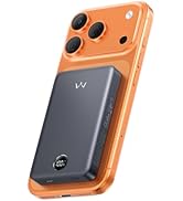 iWALK Magnetic Portable Charger, Qi2 Certified 15W Magnetic Power Bank with LED Display, 30W PD F...