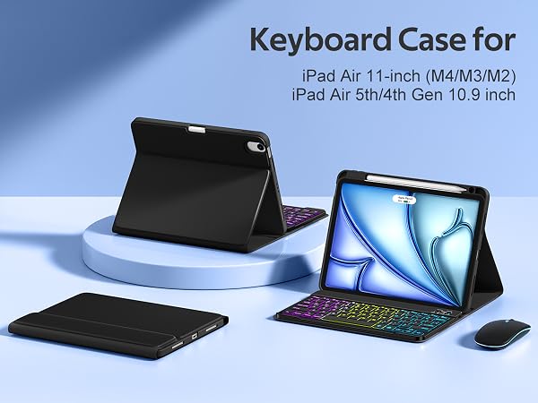 ipad air 11 inch case with keyboard